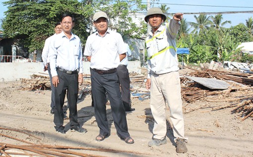 Ðẩy nhanh tiến độ công trình đường Trần Hoàng Na