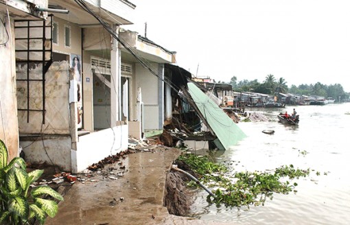 Xử lý sạt lở bờ sông, bờ biển vùng ÐBSCL