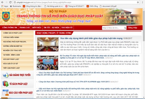 Tăng cường ứng dụng CNTT trong phổ biến, giáo dục pháp luật