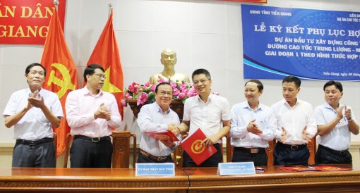 Ký kết phụ lục hợp đồng dự án cao tốc Trung Lương – Mỹ Thuận