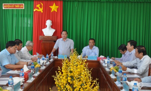 Phấn đấu cuối nhiệm kỳ huyện Thới Lai đạt chuẩn nông thôn mới