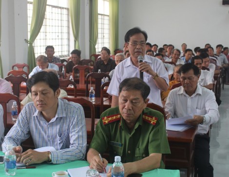 Chủ tịch Ủy ban Trung ương MTTQVN Trần Thanh Mẫn tiếp xúc cử tri quận Thốt Nốt