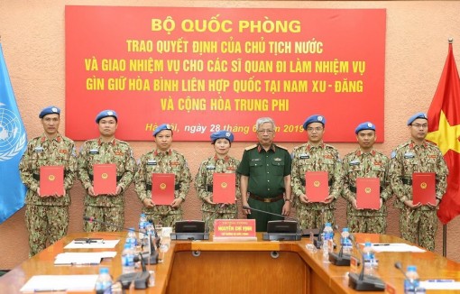 Thêm 7 sỹ quan Việt Nam đi gìn giữ hòa bình Liên hợp quốc