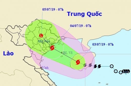 Bão số 2 gây mưa to đến rất to, cảnh báo lũ quét tại Bắc Bộ