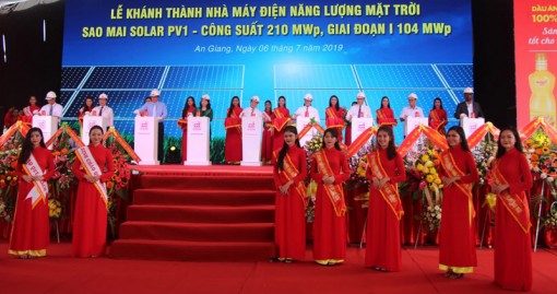 Khánh thành Nhà máy điện năng lượng Mặt trời Sao Mai Solar PV1