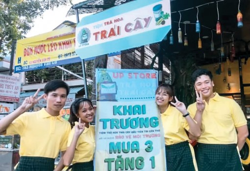 Tiệm trà hoa trái cây thân thiện môi trường đầu tiên tại Cần Thơ