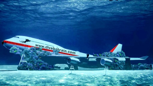 Nhấn chìm máy bay để làm du lịch