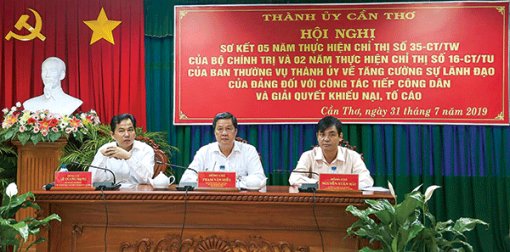 Người đứng đầu cấp ủy phải chịu trách nhiệm trước Ban Thường vụ Thành ủy nếu để xảy ra điểm nóng về khiếu nại tố cáo