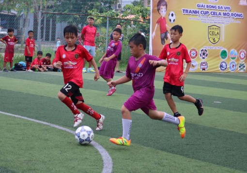 Sôi nổi Giải Bóng đá U10 tranh cúp CELA mở rộng năm 2019