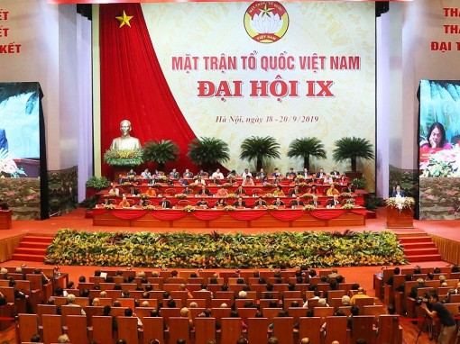 Phiên họp ngày thứ nhất Đại hội đại biểu toàn quốc MTTQ Việt Nam lần thứ IX