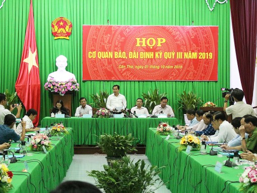 UBND TP Cần Thơ họp báo định kỳ quý III năm 2019