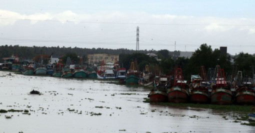 Nhiều tàu cá ở Kiên Giang nằm bờ