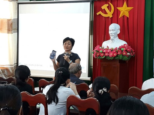 Tập huấn lập bản đồ ngập lụt dựa vào cộng đồng sử dụng ứng dụng di động