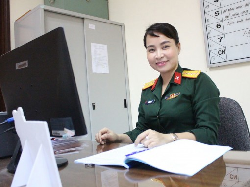 Nữ quân nhân sáng tạo trong công tác Hội