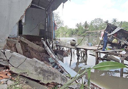 Đề nghị khắc phục tình trạng sụp lún