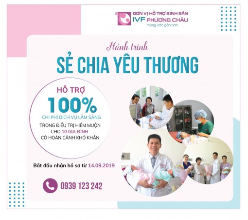 Bệnh viện Quốc tế Phương Châu hỗ trợ 10 gia đình có hoàn cảnh khó khăn điều trị hiếm muộn