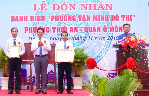 Thới An đón nhận danh hiệu Phường Văn minh đô thị