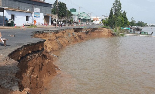 Trong 10 năm, ĐBSCL có thêm 582 điểm xói lở và sạt lở bờ sông