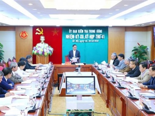 Kỳ họp 41 của Ủy ban Kiểm tra Trung ương: Kiểm tra khi có dấu hiệu vi phạm đối với Ban Thường vụ Đảng ủy Tổng Công ty Thép Việt Nam