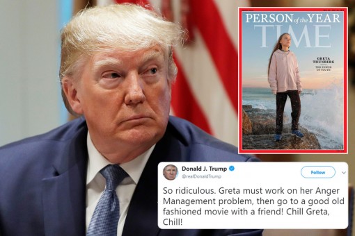Ông Trump cay cú với Thunberg?