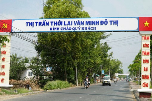 Thị trấn Thới Lai đạt chuẩn văn minh đô thị