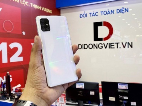 Mua Galaxy A51, màn hình tràn viền pin khủng giá tốt tại Di Động Việt