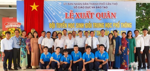 Lễ xuất quân Đội tuyển Học sinh giỏi THPT TP Cần Thơ dự thi cấp quốc gia