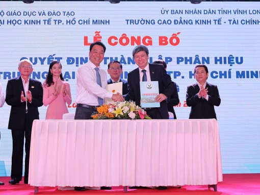 Thành lập Phân hiệu Trường Đại học Kinh tế TP Hồ Chí Minh tại tỉnh Vĩnh Long