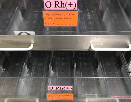 Kho dự trữ máu thiếu hụt trầm trọng
