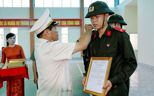 Khai giảng lớp huấn luyện chiến sĩ nghĩa vụ Công an nhân dân