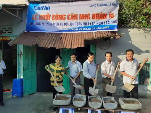 Khởi công Căn nhà nhân ái ở phường Lê Bình, quận Cái Răng