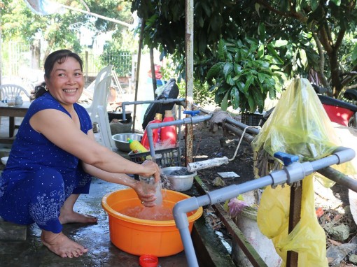 Cấp nước ổn định cho người dân nông thôn trong mùa khô hạn