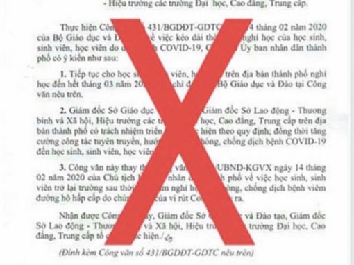 Điều tra vụ giả mạo công văn cho học sinh nghỉ học phòng dịch bệnh ở Cần Thơ