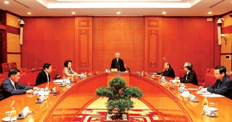 Tổng Bí thư, Chủ tịch nước Nguyễn Phú Trọng chủ trì họp Tiểu ban Nhân sự Đại hội XIII của Đảng