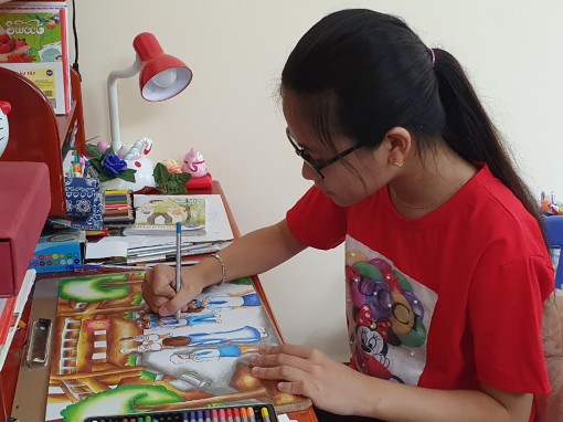 Gửi thông điệp phòng tránh

dịch bệnh qua tranh vẽ