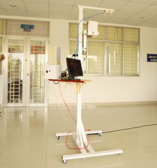 Trường ĐH Trà Vinh chế tạo thiết bị đo thân nhiệt tự động từ xa phòng chống dịch COVID-19