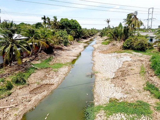 ĐBSCL: Xâm nhập mặn tiếp tục lên cao đến nửa đầu tháng 4