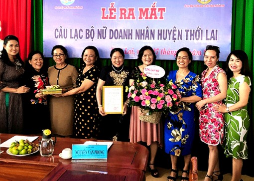 “Điểm sáng” từ Câu lạc bộ Nữ doanh nhân huyện Thới Lai