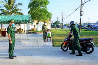 Bộ đội Biên phòng tỉnh Cà Mau cấm trại 100% quân số phòng chống dịch COVID-19