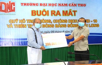 Ra mắt và tiếp nhận trên 1,1 tỉ đồng đóng góp Quỹ phòng, chống dịch COVID-19 và Thiên tai tại ĐBSCL