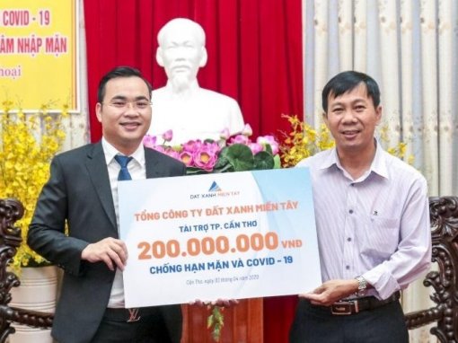 Đất Xanh Miền Tây tài trợ 200 triệu đồng cùng TP Cần Thơ vượt qua khó khăn do hạn mặn và COVID-19