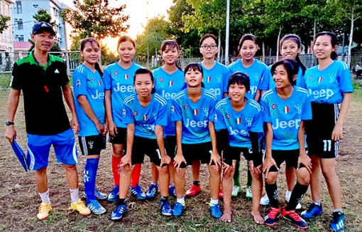 Đội bóng đá nữ THCS - Thế mạnh mới của thể thao Thới Lai
