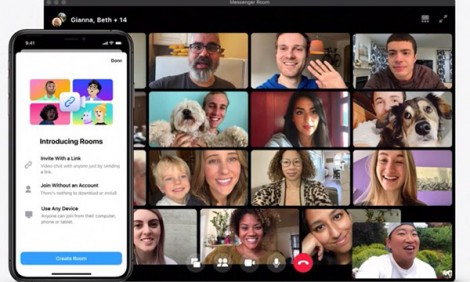 Facebook tung ra công cụ Messenger Rooms cho gọi video nhóm 50 người