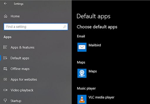 Cách thay đổi ứng dụng mặc định trong Windows 10