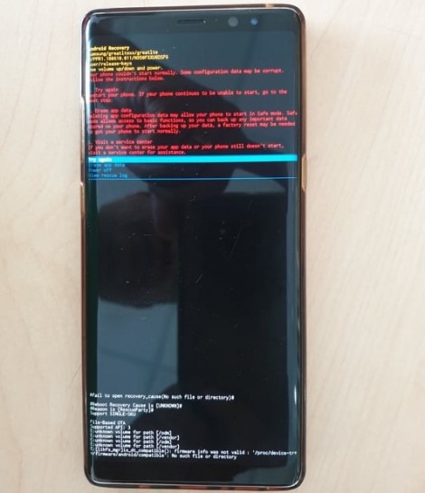 Một số dòng điện thoại Samsung gặp sự cố không khởi động được