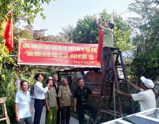 Cựu chiến binh thi đua chào mừng Đại hội Đảng các cấp