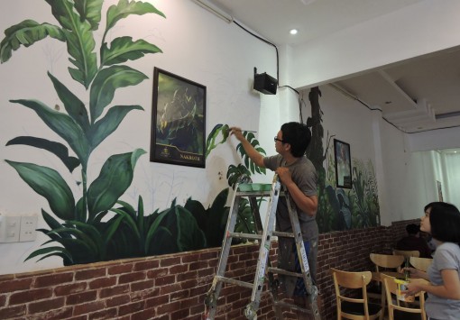 Chàng trai mê vẽ tranh tường