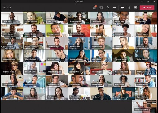 Ứng dụng gọi video trực tuyến Microsoft Teams sắp hỗ trợ màn hình 49 người