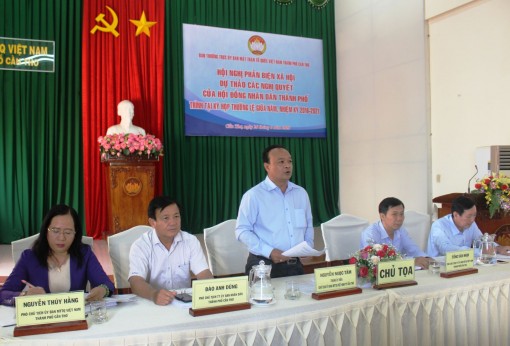 Hội nghị phản biện các dự thảo nghị quyết trình tại kỳ họp HĐND thành phố