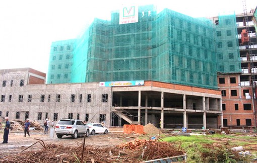 Hoàn thành phần thô và cất nóc công trình BVÐK Nam Cần Thơ